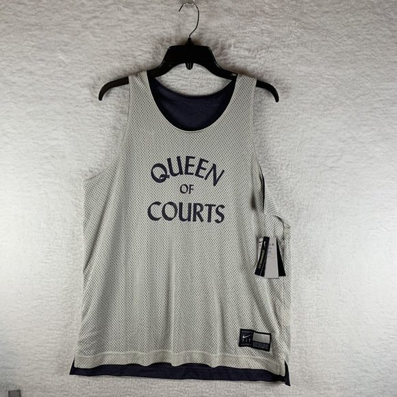 Nike Tank Top Women's Large‎ Purple Reversible Mesh Jersey Queen Of Courts  6898 - Picture 1 of 8